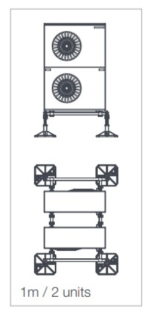 Monteringsstat Big-Foot 1,0mx1,2mx0,36m max 417kg