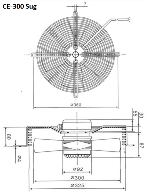 VIFTE 300 4P SUG M/GITTER