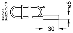 Temperatur sensor, EKS 211, 1.50 m