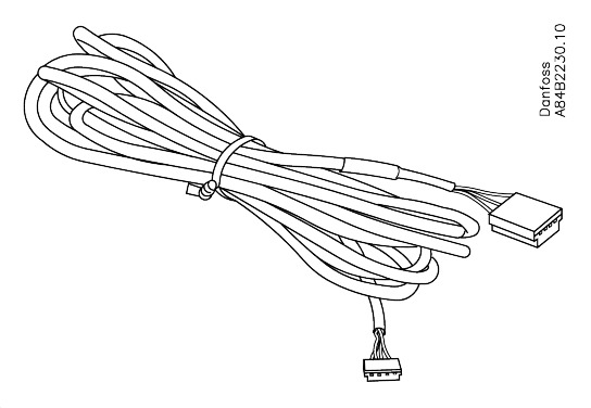 084B7179, Kabel for EKA display (EKA 163 - 166). 2m